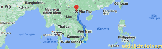 cho thuê xe Sài gòn đi Phú thọ