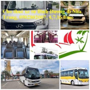 Cho Thue Xe Binh Duong Di Nha Trang
