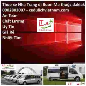 Cho Thue Xe Nha Trang Di Buon Ma Thuot