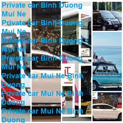 Private Car Binh Duong Mui Ne Goog Price