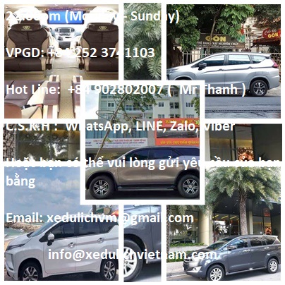 Cho Thuê Xe Hà Nội đi Bình Phước. Xe 4, 7,16, 45, Xedulichvietnam