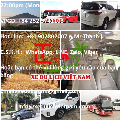 Cho Thuê Xe Hà Nội đi Bình Phước. Xe 4, 7,16, 45, Xedulichvietnam
